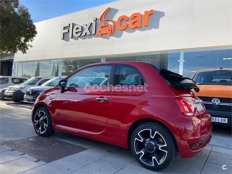 Rojo Usado 2017 Fiat 500 Descapotable | 10.600 € (Precio justo) - Imagen 1/4