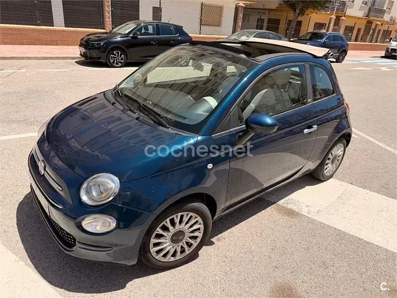 Usado Fiat 500C Lounge 70 CV (51 kW) 2020 Azul Descapotable
