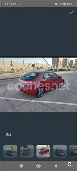Usado Honda Civic Sport 140 CV (102 kW) 2006 Rojo Berlina