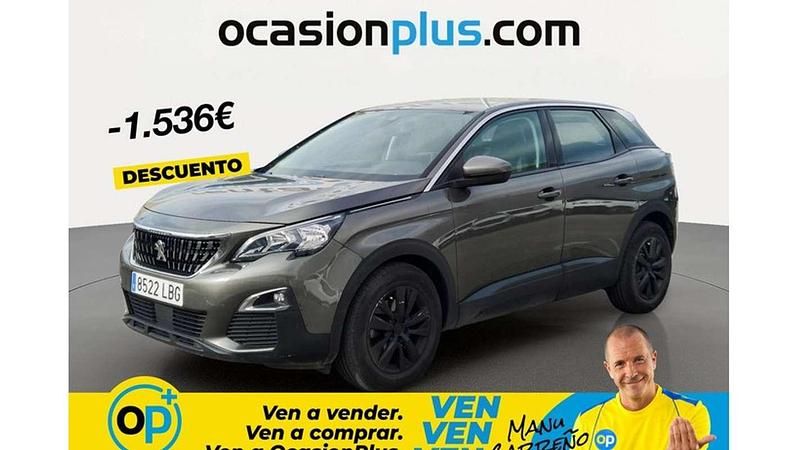 Usado Peugeot 3008 Active 131 CV (96 kW) 2019 Gris SUV
