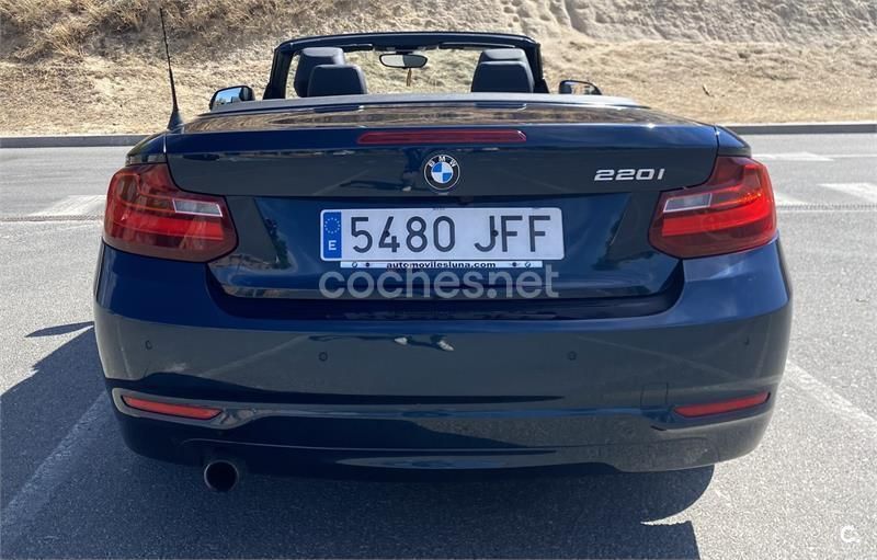 Azul Usado 2015 BMW 220 Descapotable | 19.490 € (Buen precio) - Imagen 1/4