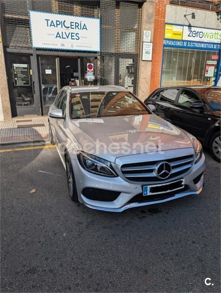 Gris / plata Usado 2017 Mercedes C220 Exclusive Familiar | 18.000 € (Buen precio) - Imagen 1/4