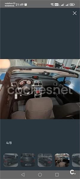 Usado Peugeot 307 CC 110 CV (80 kW) 2004 Gris / plata Descapotable