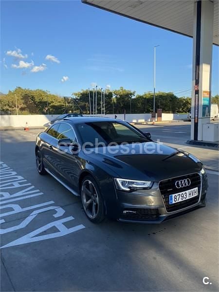 Usado Audi A5 S-Line 177 CV (130 kW) 2014 Gris / plata Coupe