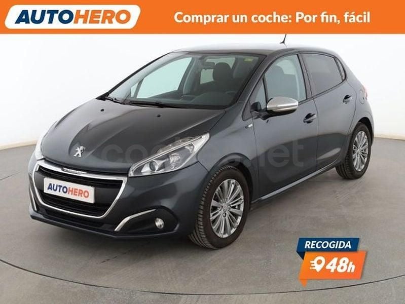 Usado Peugeot 208 Style 75 CV (55 kW) 2016 Gris / plata Utilitario