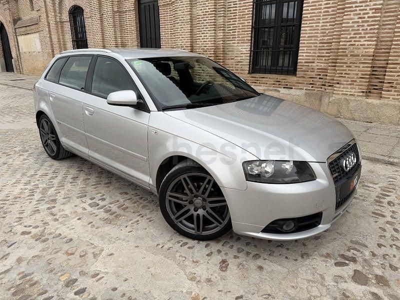 Usado Audi A3 S-Line 140 CV (102 kW) 2008 Gris / plata Utilitario