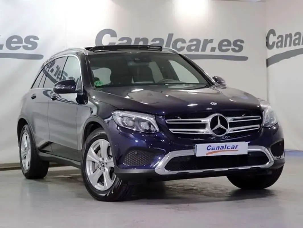 Usado Mercedes GLC220 170 CV (125 kW) 2017 Azul SUV