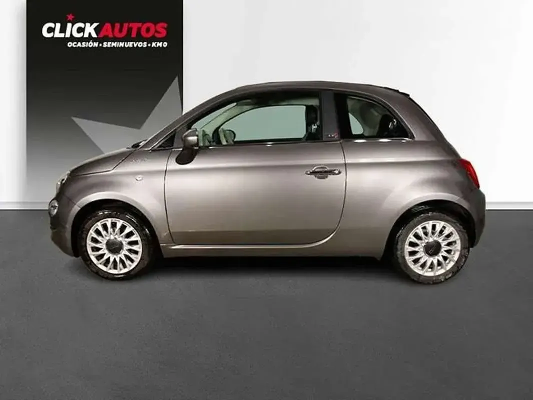 Usado Fiat 500 Dolcevita 71 CV (52 kW) 2021 Gris Descapotable
