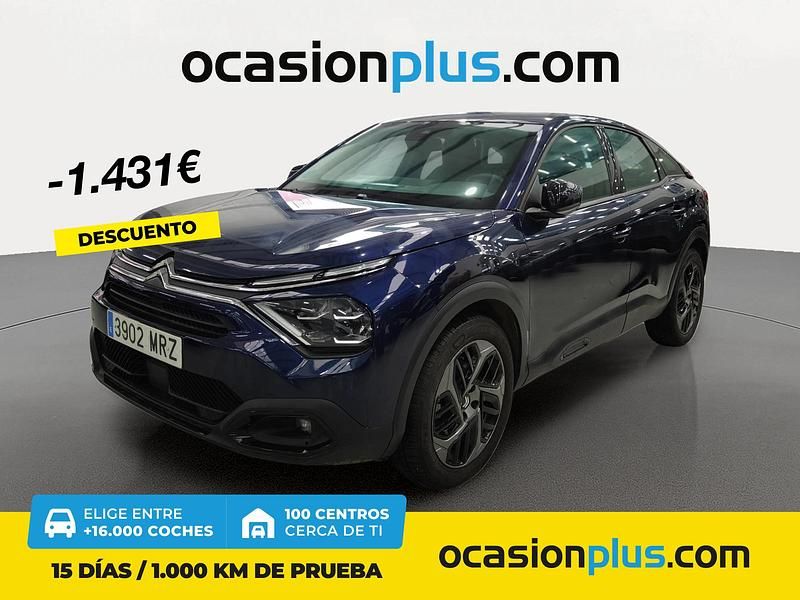 Azul Usado 2024 Citroën C4 PureTech Berlina | 15.750 € (Precio justo) - Imagen 1/4