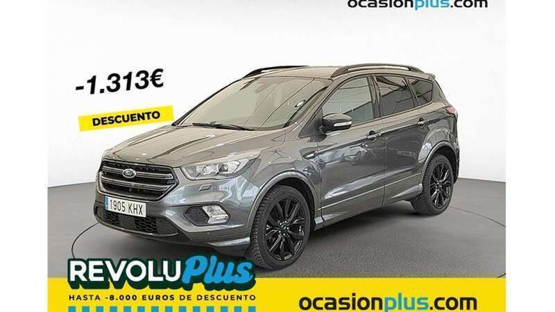 Gris Usado 2018 Ford Kuga ST-Line SUV | 13.137 € (Super precio) - Imagen 1/4