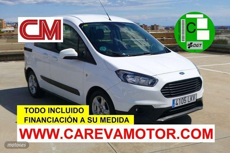 Blanco Usado 2021 Ford Transit Trend Familiar | 14.990 € (Precio justo) - Imagen 1/4