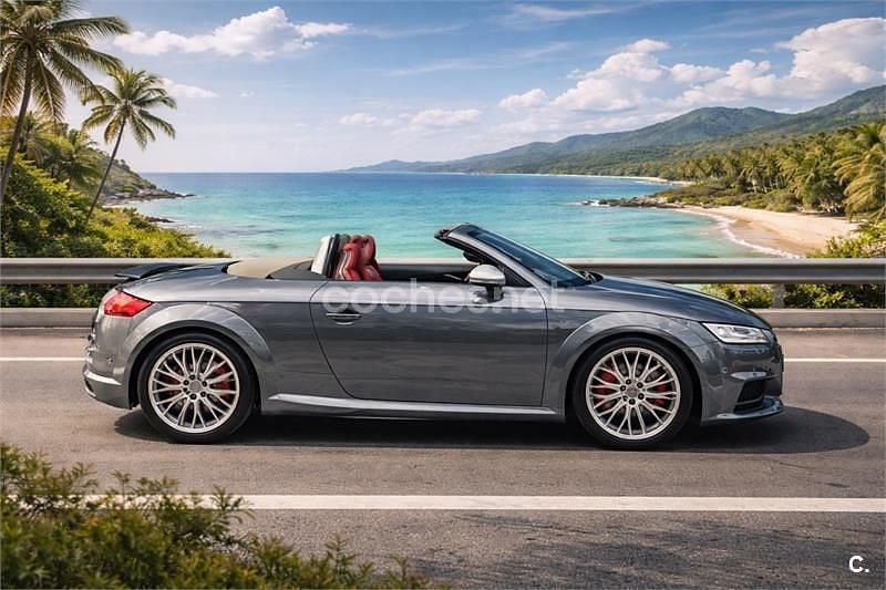 Usado Audi TTS S-Line 310 CV (228 kW) 2017 Gris / plata Coupe