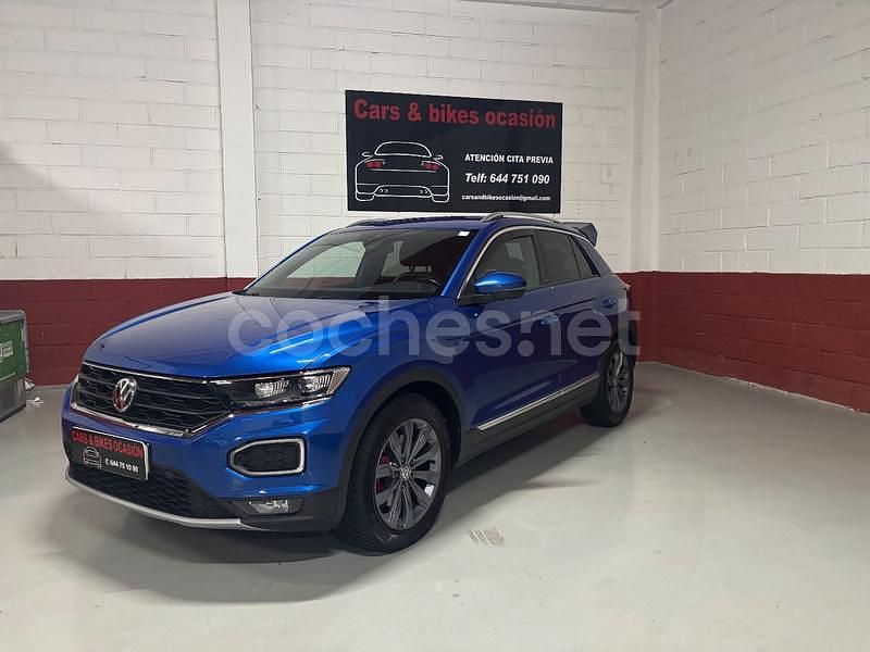Azul Usado 2018 VW T-Roc Sportline SUV | 23.490 € (Precio justo) - Imagen 1/4