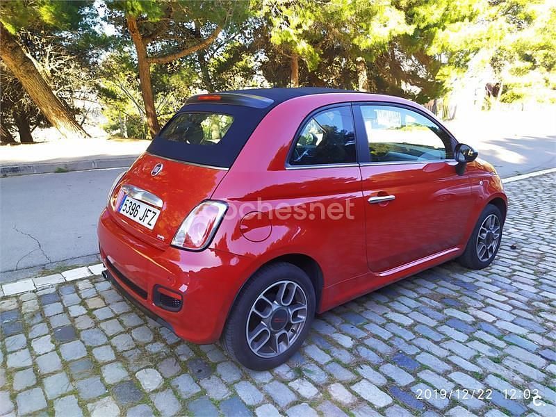 Usado Fiat 500C S 69 CV (50 kW) 2015 Rojo Descapotable