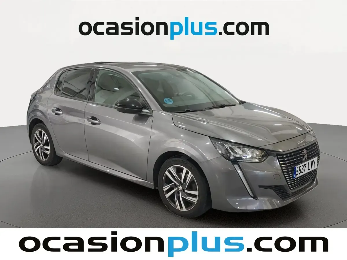 Usado Peugeot 208 Allure 102 CV (75 kW) 2022 Gris Utilitario