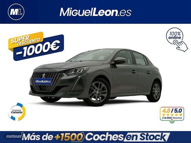 Gris Usado 2022 Peugeot 208 Active Utilitario | 12.985 € (Precio justo) - Imagen 1/3