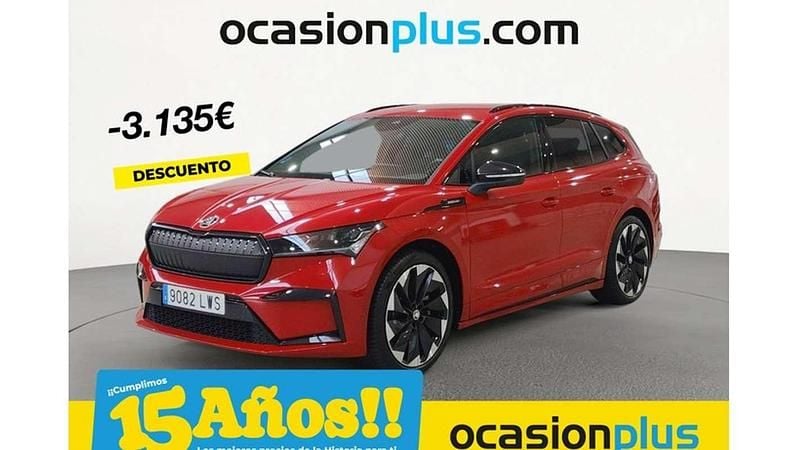 Rojo Usado 2022 Skoda Enyaq iV SUV | 31.355 € (Buen precio) - Imagen 1/4