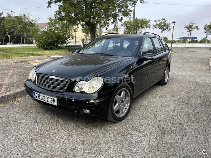 Negro Usado 2001 Mercedes C220 Classic Familiar | 2299 € (Precio justo) - Imagen 1/3