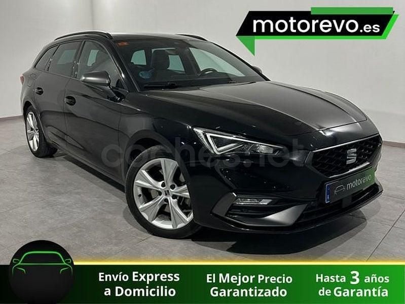 Usado Seat Leon FR 150 CV (110 kW) 2021 Negro Familiar