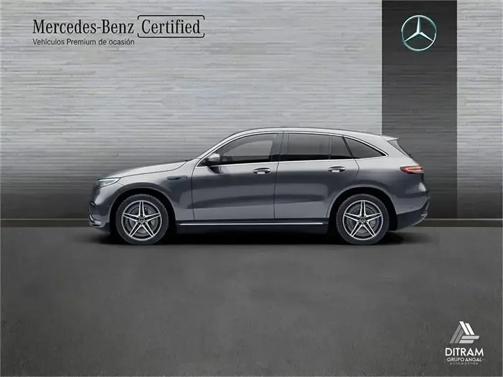 Usado Mercedes EQC400 300 kW (408 CV) 2021 Gris selenita SUV
