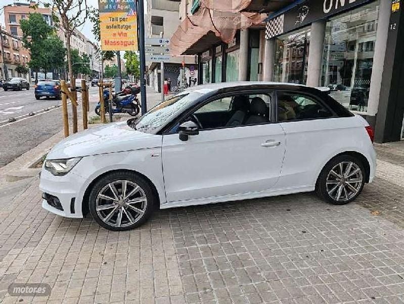 Usado Audi A1 S-Line 95 CV (69 kW) 2016 Blanco Utilitario