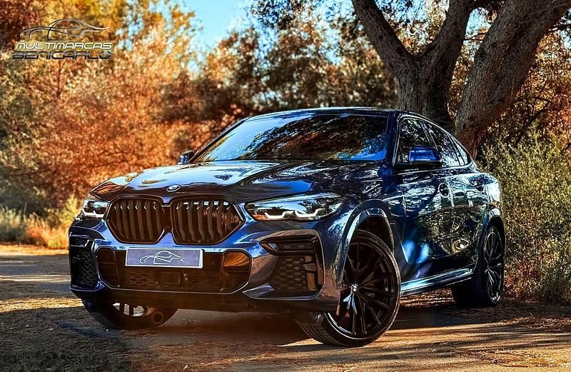 Azul Usado 2021 BMW X6 SUV | 59.900 € (Precio justo) - Imagen 1/4