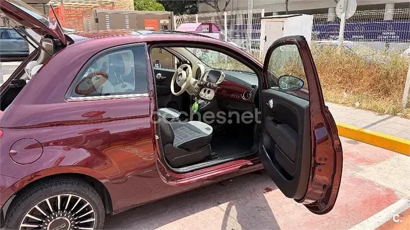 Usado Fiat 500 Lounge 69 CV (50 kW) 2018 Granate Berlina