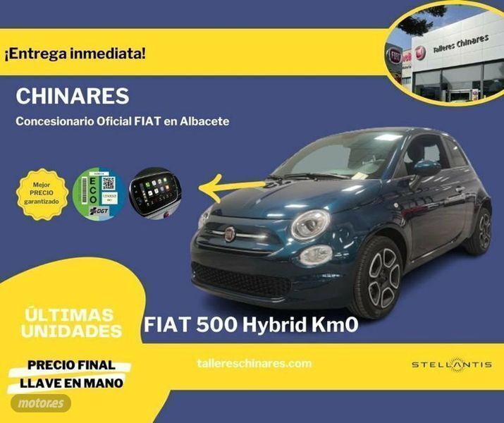 Azul Usado 2022 Fiat 500 Club Berlina | 15.990 € (Caro) - Imagen 1/4