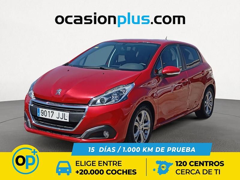 Usado Peugeot 208 Active 100 CV (73 kW) 2015 Rojo Utilitario