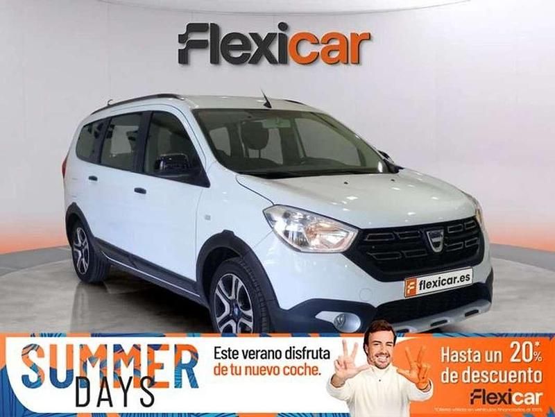 Blanco Usado 2021 Dacia Lodgy Monovolumen | 15.190 € (Precio justo) - Imagen 1/4