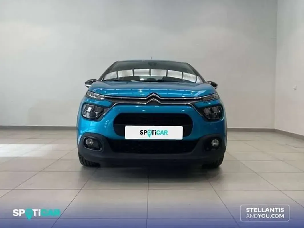 Usado Citroën C3 Feel 83 CV (61 kW) 2021 Azul Utilitario