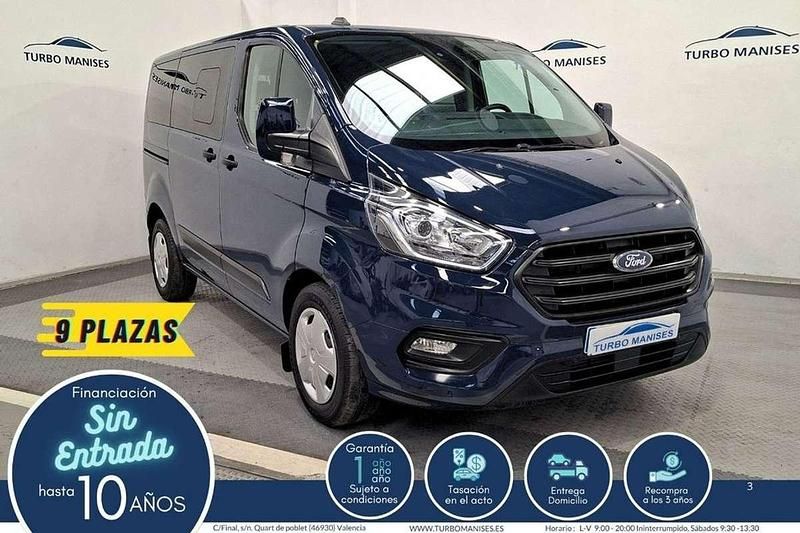 Azul Usado 2024 Ford Transit Custom Trend Familiar | 25.619 € - Imagen 1/4