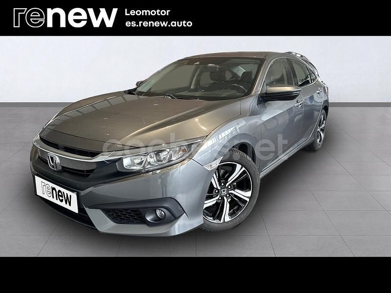 Gris / plata Usado 2019 Honda Civic Elegance Berlina | 18.950 € (Precio justo) - Imagen 1/4