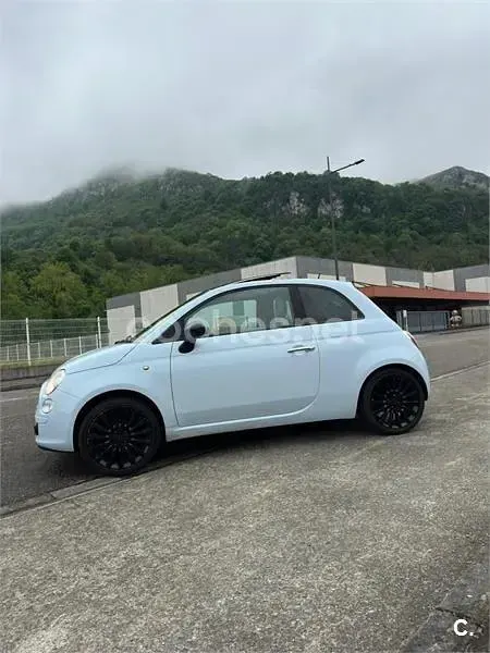 Usado Fiat 500 Lounge 69 CV (50 kW) 2009 Azul Descapotable