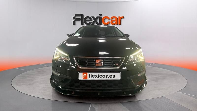 Usado Seat Leon FR 125 CV (91 kW) 2018 Negro Berlina