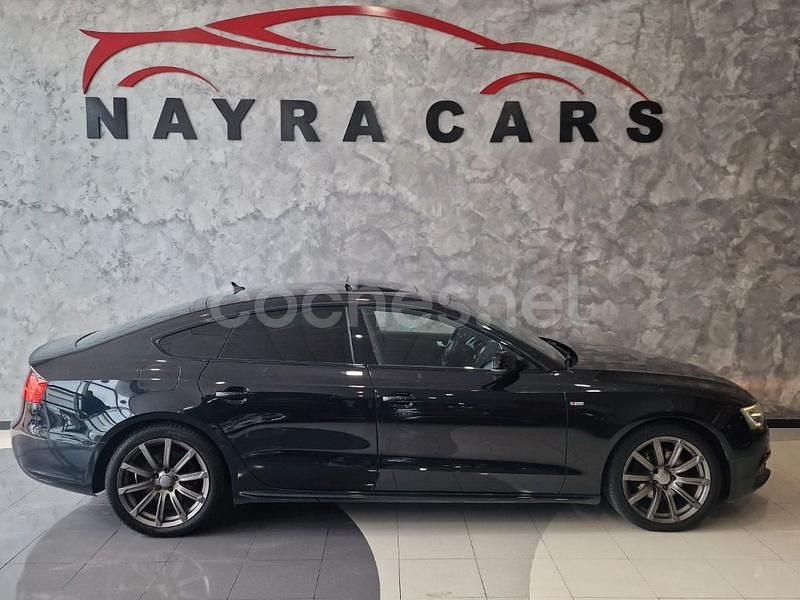 Usado Audi A5 Sportback S-Line 177 CV (130 kW) 2014 Negro Utilitario