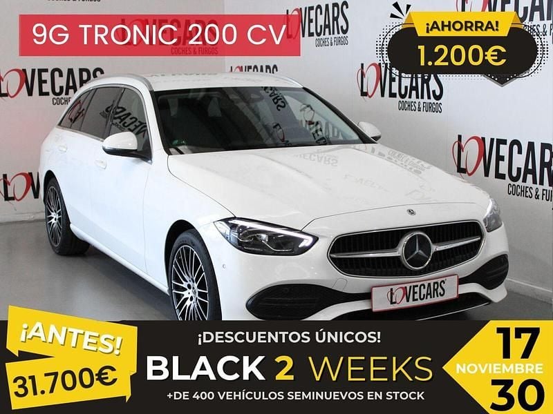 Blanco Usado 2022 Mercedes C220 Familiar | 30.500 € (Super precio) - Imagen 1/3