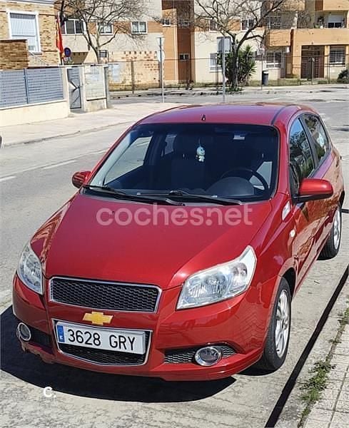 Usado Chevrolet Aveo LT 100 CV (73 kW) 2009 Granate Berlina