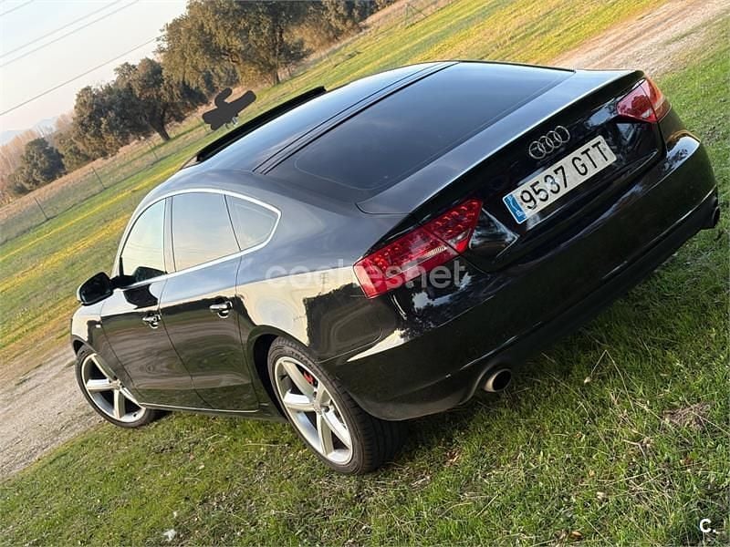 Usado Audi A5 Sportback S-Line 190 CV (139 kW) 2010 Negro Utilitario