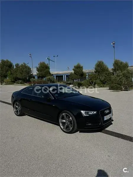 Usado Audi A5 S-Line 225 CV (165 kW) 2015 Negro Coupe