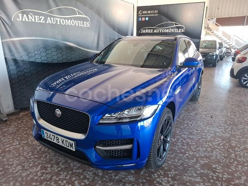 Azul Usado 2017 Jaguar F-Pace R-Sport SUV | 19.490 € (Caro) - Imagen 1/4