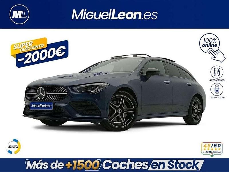 Azul Usado 2021 Mercedes CLA250e Shooting Brake Familiar | 29.985 € (Precio justo) - Imagen 1/3