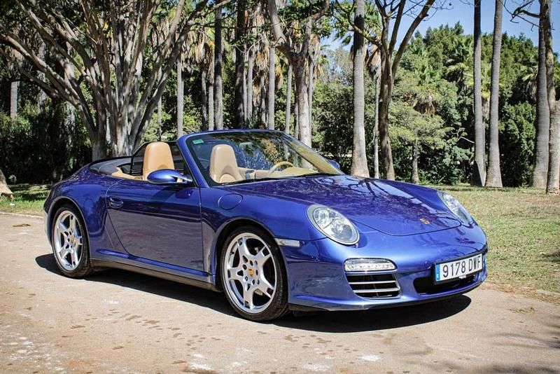 Azul Usado 2006 Porsche 911 Carrera 4 Cabriolet Descapotable | 49.500 € - Imagen 1/4