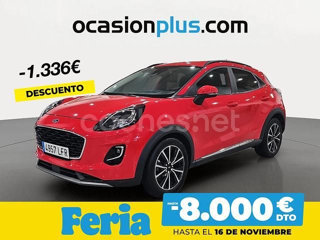 Rojo Usado 2020 Ford Puma Titanium SUV | 14.700 € (Precio justo) - Imagen 1/4