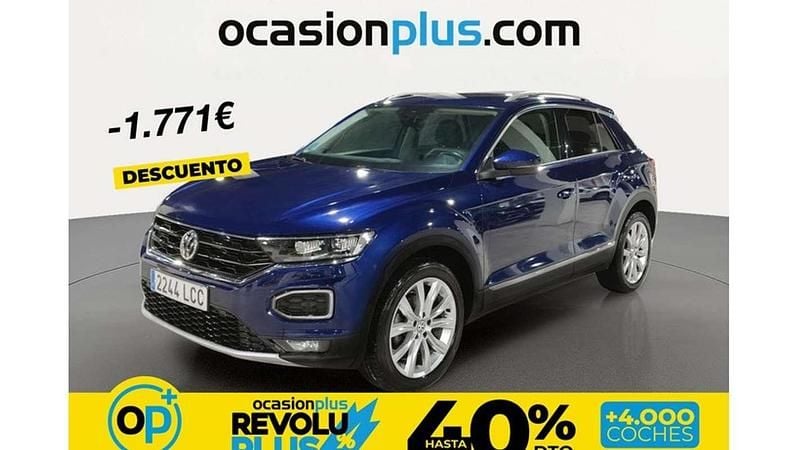 Usado VW T-Roc Sport 150 CV (110 kW) 2019 Azul SUV