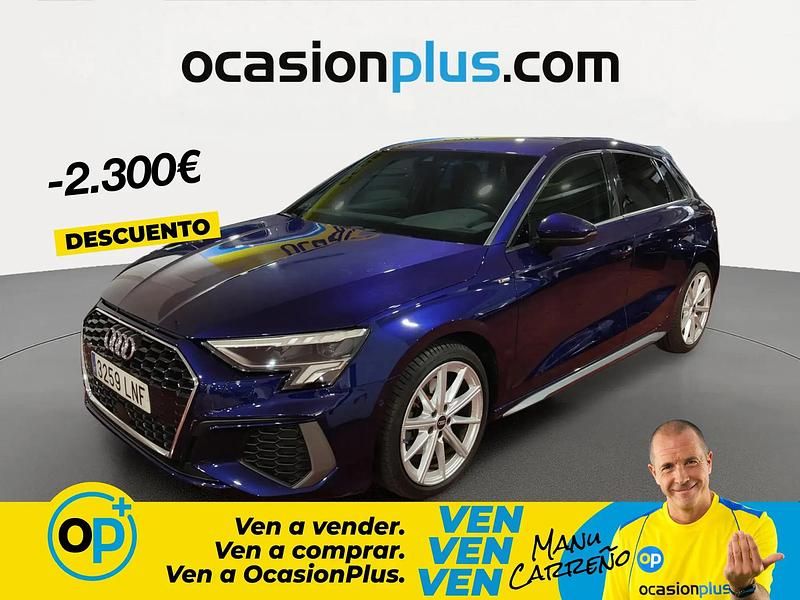 Brugt Audi A3 S-Line 116 HK (85 kW) 2021 Blå Sedan
