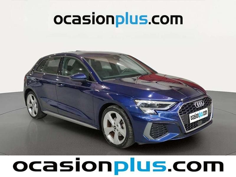 Usado Audi A3 Sportback S-Line 150 CV (110 kW) 2023 Azul Utilitario