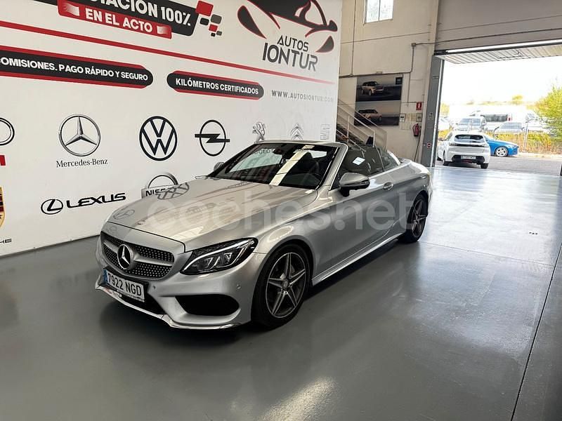 Gris / plata Usado 2018 Mercedes C220 Descapotable | 28.900 € (Buen precio) - Imagen 1/4