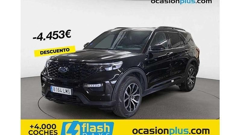 Negro Usado 2021 Ford Explorer ST-Line SUV | 44.537 € (Un poco caro) - Imagen 1/4