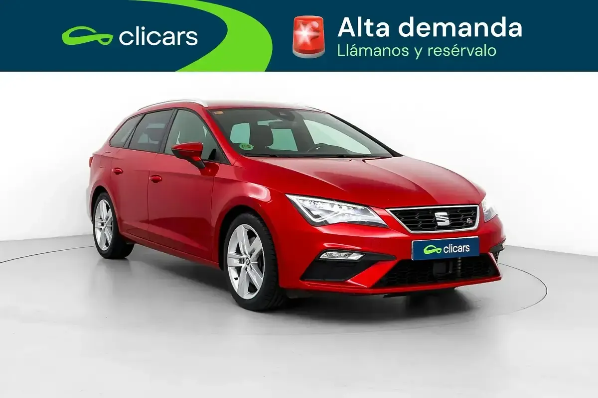 Usado Seat Leon FR 150 CV (110 kW) 2020 Rojo Berlina